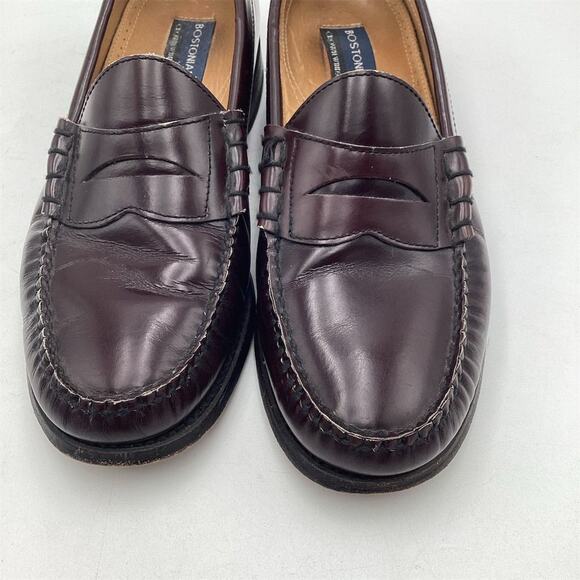 Bostonian Men\'s Penny‎ Loafers Size 10.5 D Burgundy Leather Dress Shoes main image 4